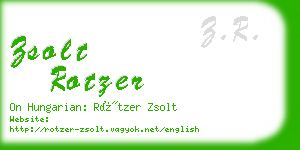 zsolt rotzer business card